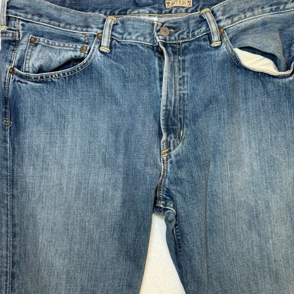 Vintage Polo Ralph Lauren Jeans 36x30 Classic Fit Y2K Distressed Denim USA